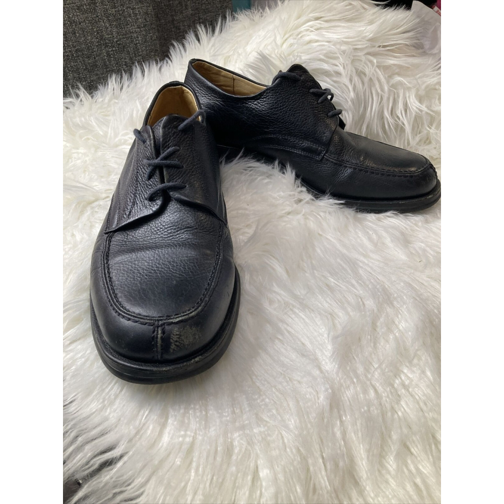 Sandro Moscoloni Shoes Mens US 10 D Vineyard Casual Black Leather LaceUp Dress